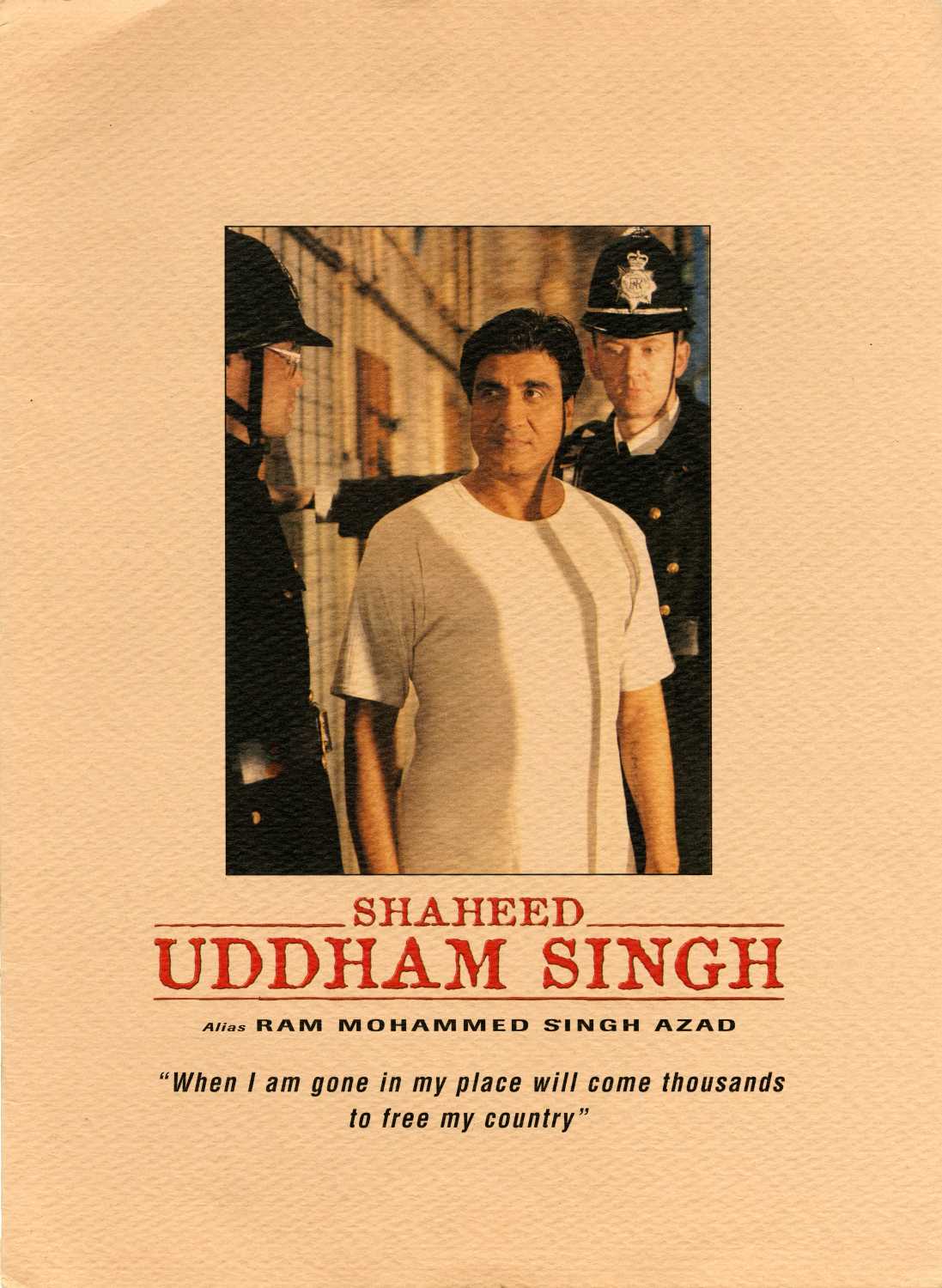 Shaheed Uddham Singh 2000 Review Star Cast News Photos Cinestaan